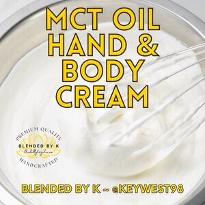 MCT Oil Hand & Body Cream ~ 10 oz ~ LIMITED AVAIL DUE TO HEAT